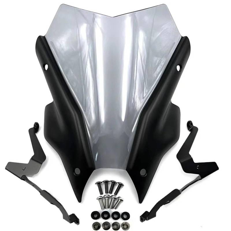 Motorrad Windschild Für MT-09 SP 2021-2023 Motorradteile Touring Sports Windschutz Windschutz Visier Deflektor Motorrad Windabweiser Spoiler(Smoke) von TWMEU