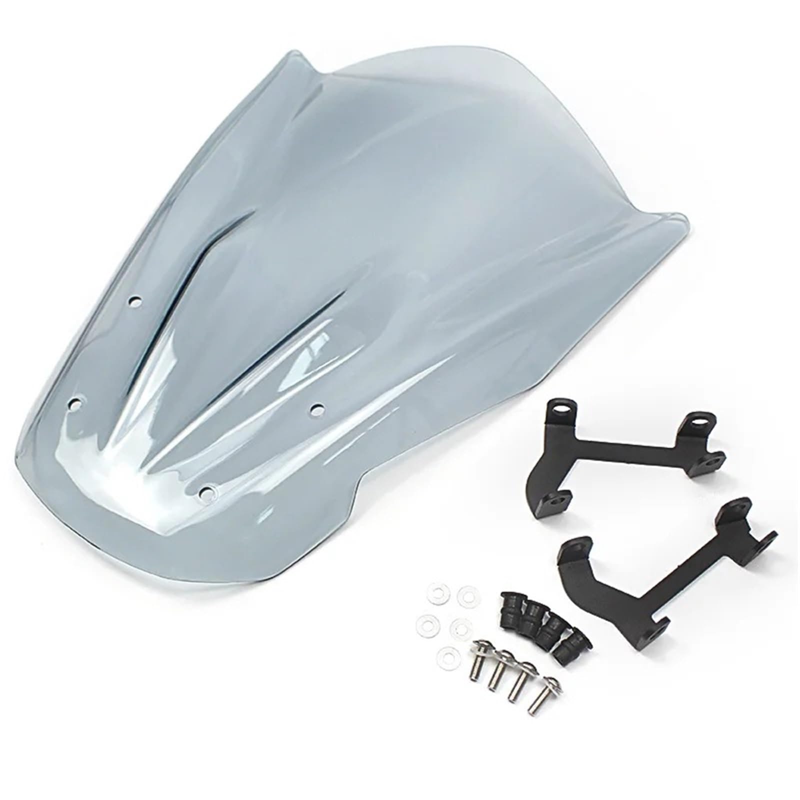 Motorrad Windschild Für MT07 2014-2017 Windschutzscheibe Windschutz Motorrad Windabweiser Schild Bildschirm Mit Halterung Zubehör Motorrad Windabweiser Spoiler(Light Smoke) von TWMEU