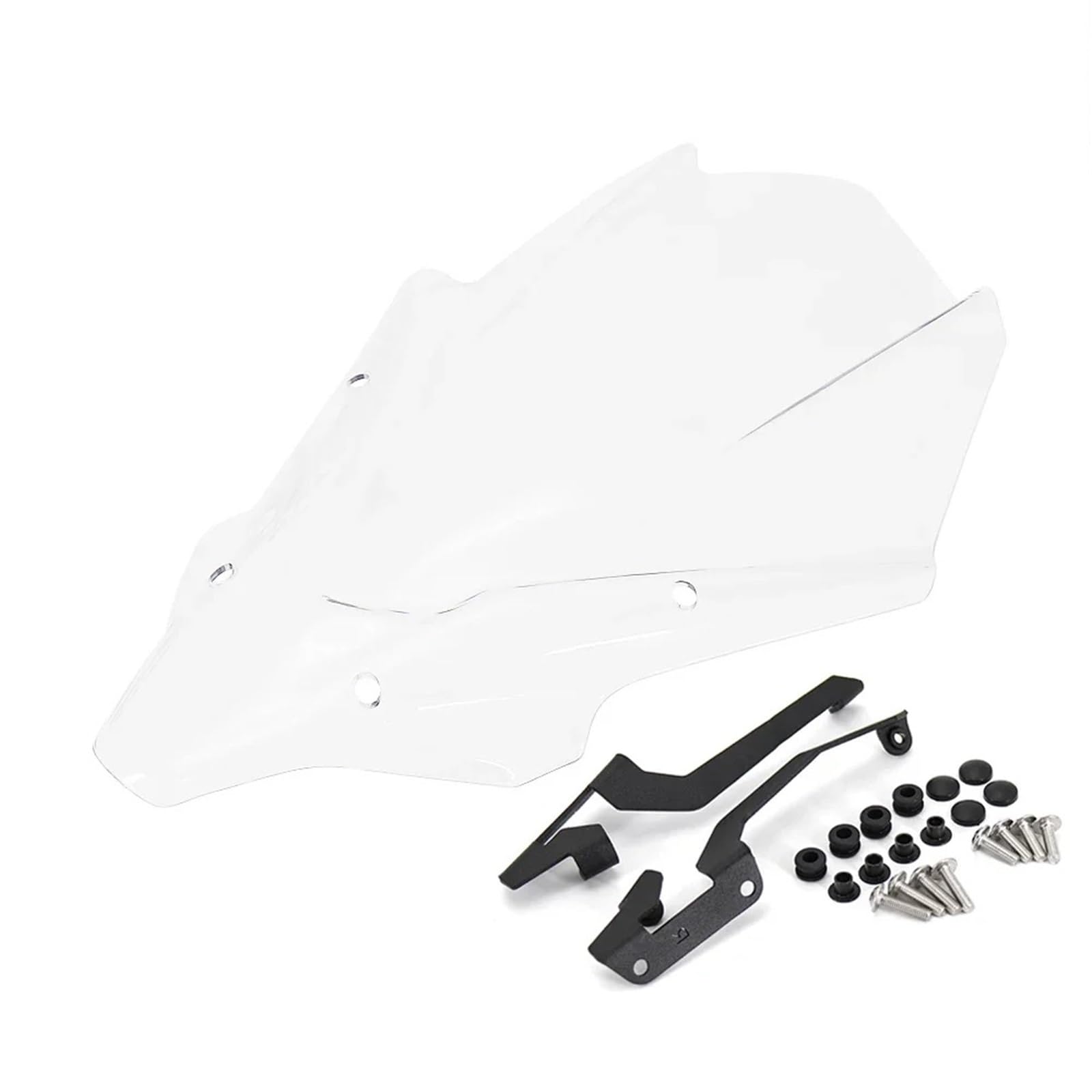 Motorrad Windschild Für MT07 2021 Motorrad Windschutzscheibe Windschutz Frontscheibe Motorrad Windabweiser Spoiler(Transparent) von TWMEU