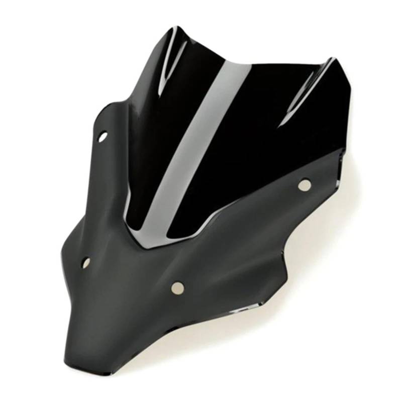 Motorrad Windschild Für MT07 Für FZ07 2021-2022 Motorrad Zubehör Sport Schwarz Windschutzscheibe Windschutz Visier Motorrad Windabweiser Spoiler(Black) von TWMEU