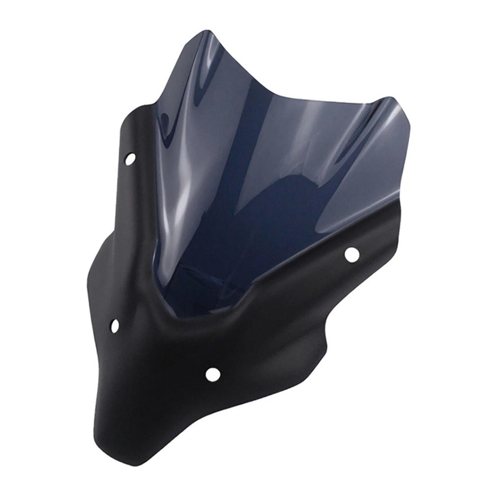 Motorrad Windschild Für MT07 Für FZ07 2021-2022 Motorrad Zubehör Sport Schwarz Windschutzscheibe Windschutz Visier Motorrad Windabweiser Spoiler(Smoke) von TWMEU