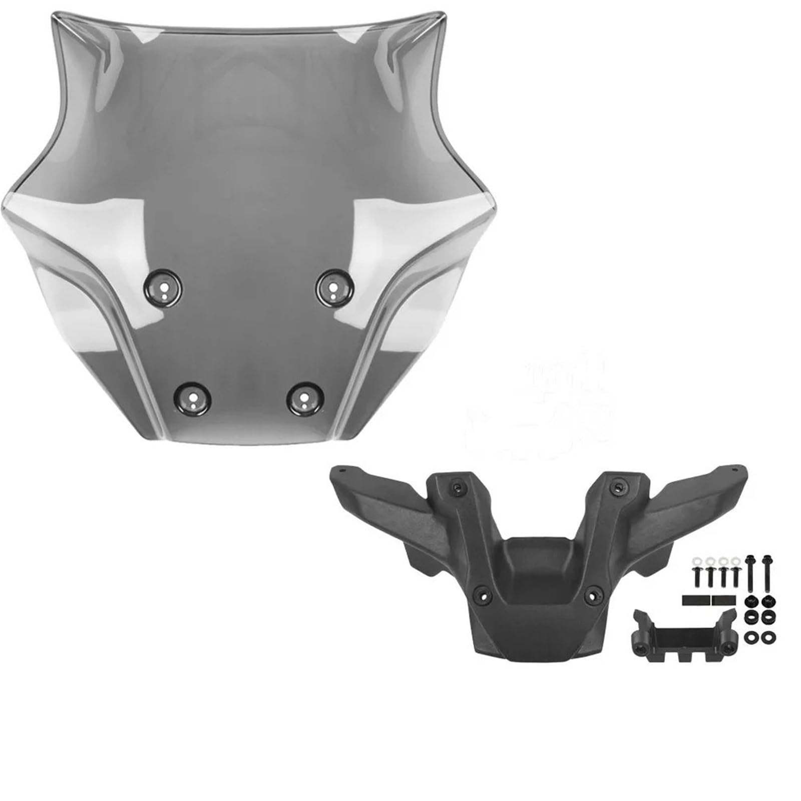 Motorrad Windschild Für MT09 Für SP 2024 Motorrad Windschutzscheibe Windscreens Vorne Windabweiser Verkleidung Schutz Abdeckung Halterung Zubehör Motorrad Windabweiser Spoiler(1Set Light Smoke) von TWMEU