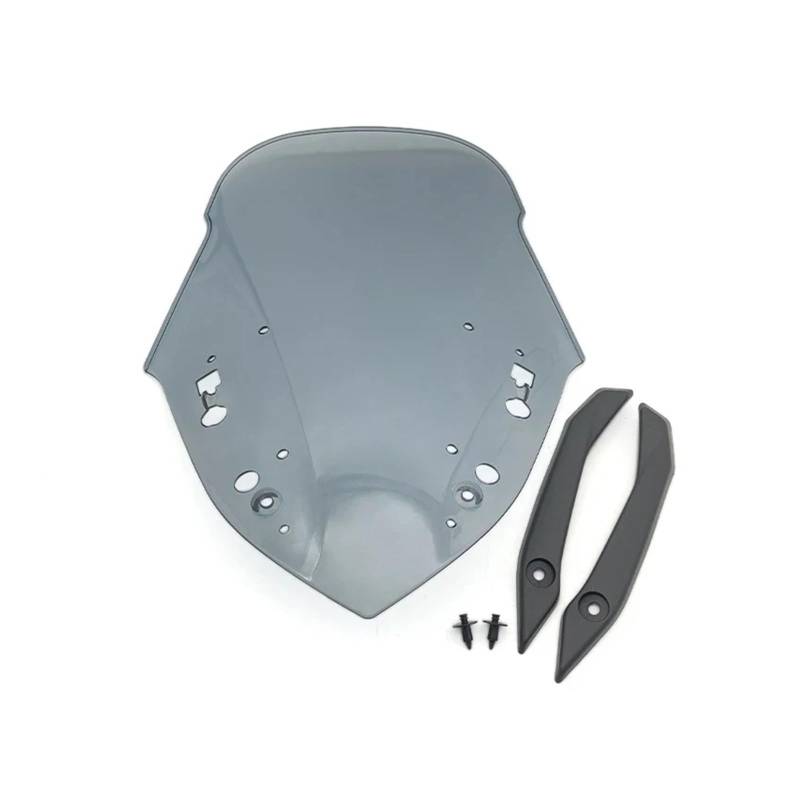 Motorrad Windschild Für NMAX 125 155 2021-2024 Motorrad Windschutzscheibe Windabweiser Bildschirm Motorrad Windabweiser Spoiler(Light Smoke) von TWMEU