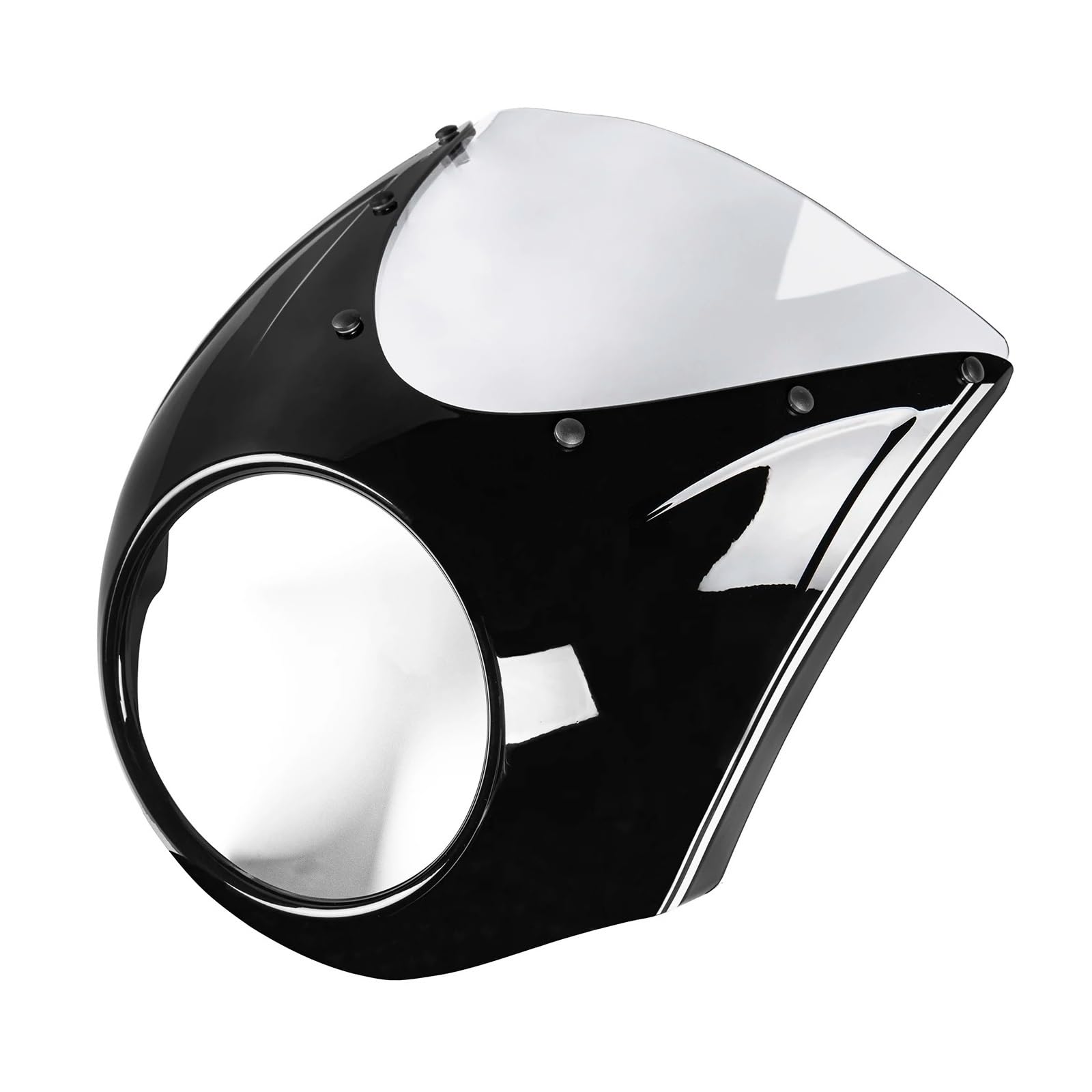 Motorrad Windschild Für R18 Für Klassische 2020-2023 Motorrad Windschutzscheibe Windschutz Vorne Gugel Scheinwerfer Verkleidung Abdeckung Motorrad Windabweiser Spoiler(Light Smoke-Stripe) von TWMEU