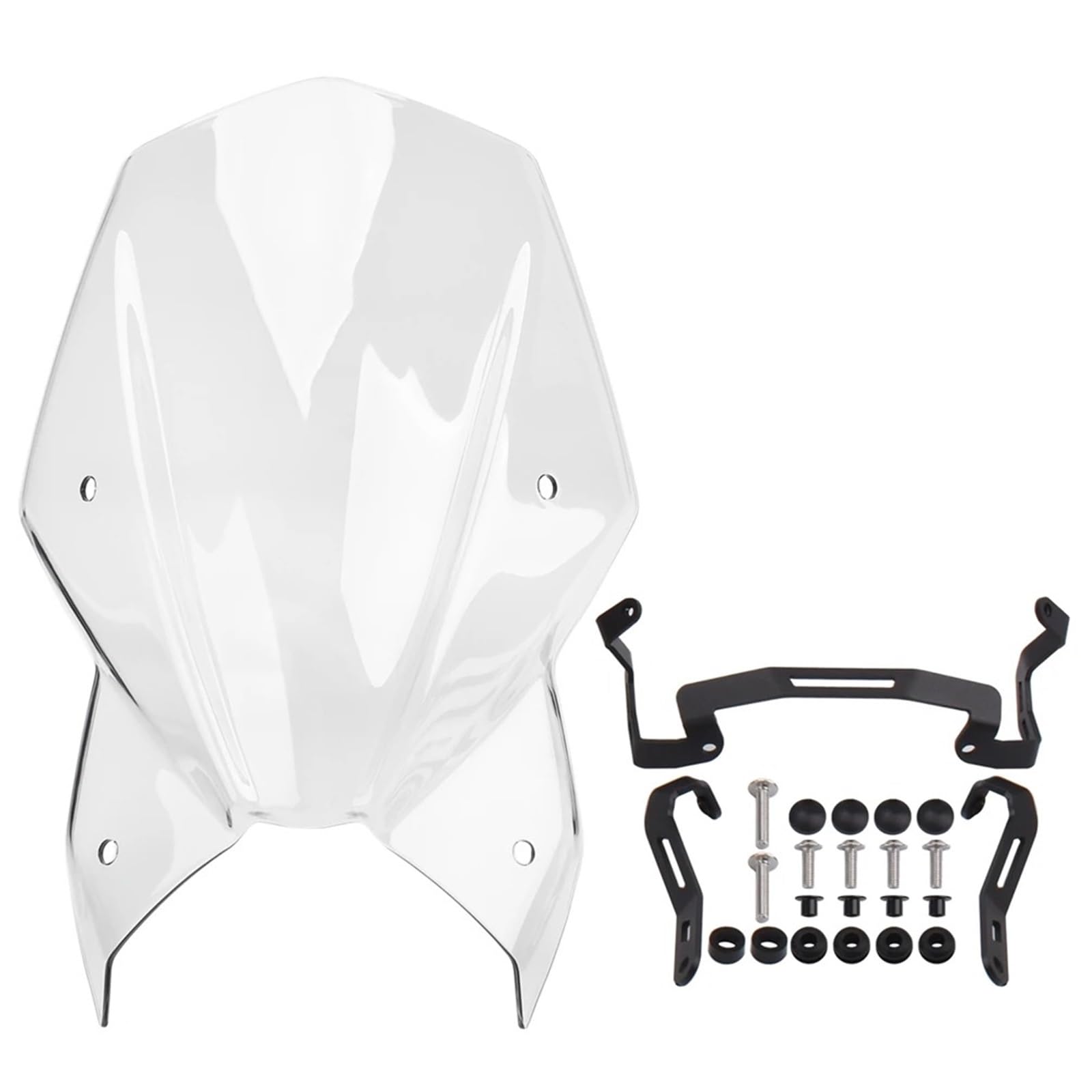 Motorrad Windschild Für Suzuki Für GSX-S950 2021-2024 Windschutzscheibe Frontscheibe Motorrad Windabweiser Spoiler(Clear) von TWMEU