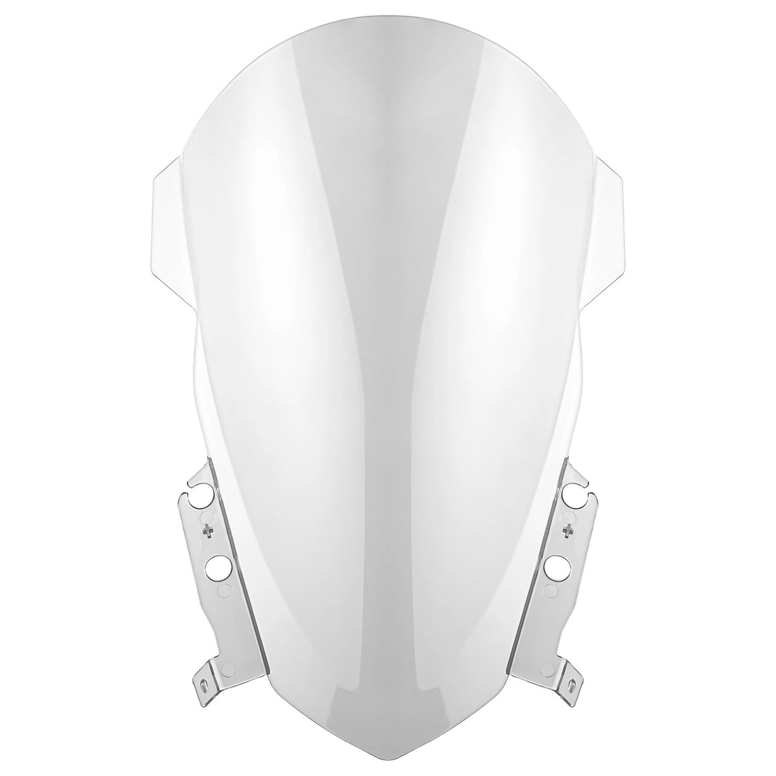 Motorrad Windschild Für Triumph Für Daytona 660 2024 Motorrad Double Bubble Frontscheibe Windschutzscheibe Motorrad Windabweiser Spoiler(CLR) von TWMEU