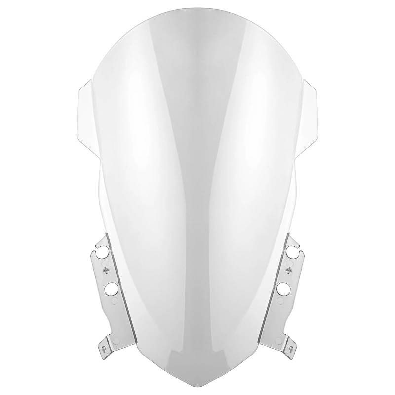 Motorrad Windschild Für Triumph Für Daytona 660 2024 Motorrad Double Bubble Frontscheibe Windschutzscheibe Motorrad Windabweiser Spoiler(CLR) von TWMEU