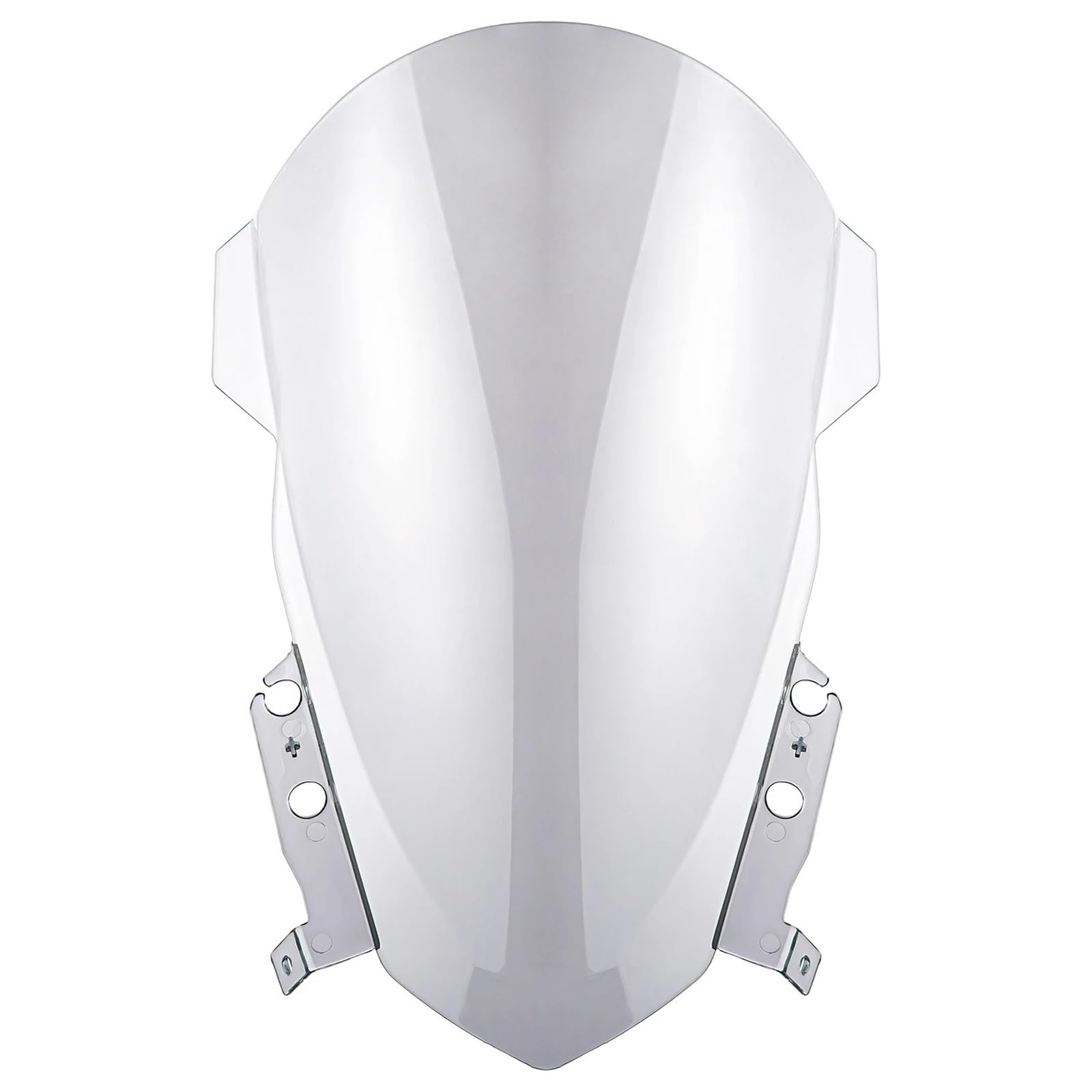 Motorrad Windschild Für Triumph Für Daytona 660 2024 Motorrad Double Bubble Frontscheibe Windschutzscheibe Motorrad Windabweiser Spoiler(LSM) von TWMEU