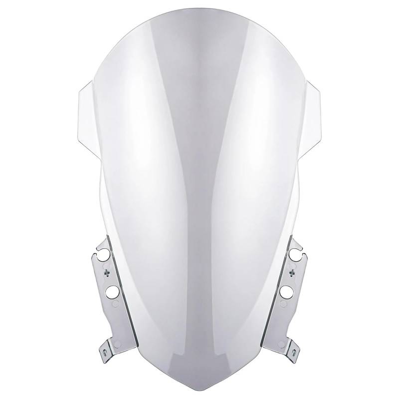 Motorrad Windschild Für Triumph Für Daytona 660 2024 Motorrad Double Bubble Frontscheibe Windschutzscheibe Motorrad Windabweiser Spoiler(LSM) von TWMEU