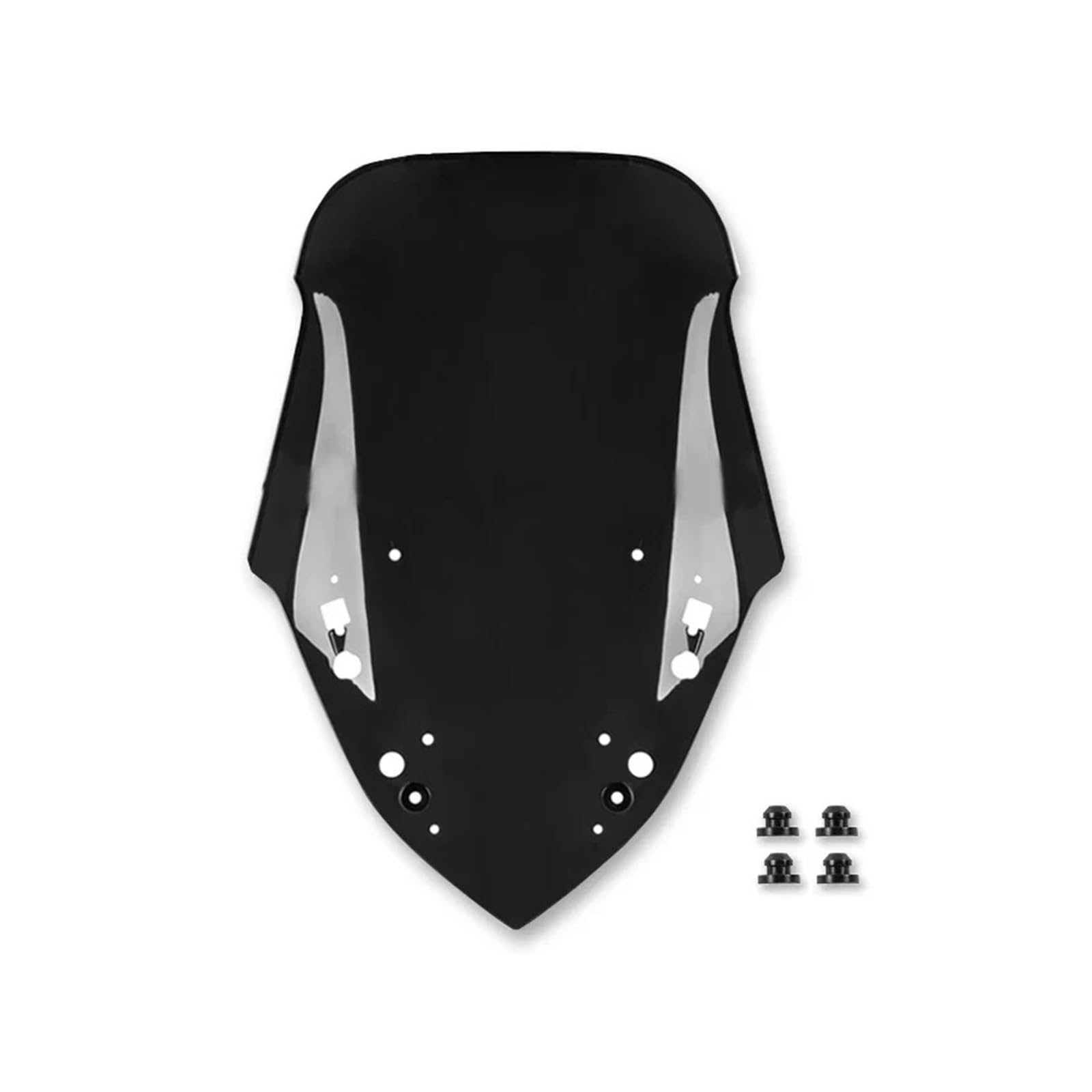 Motorrad Windschild Für X-MAX 300 2017-2022 Windschutzscheibe Windschutz Motorrad Windabweiser Schild Bildschirm Zubehör Motorrad Windabweiser Spoiler(Black) von TWMEU