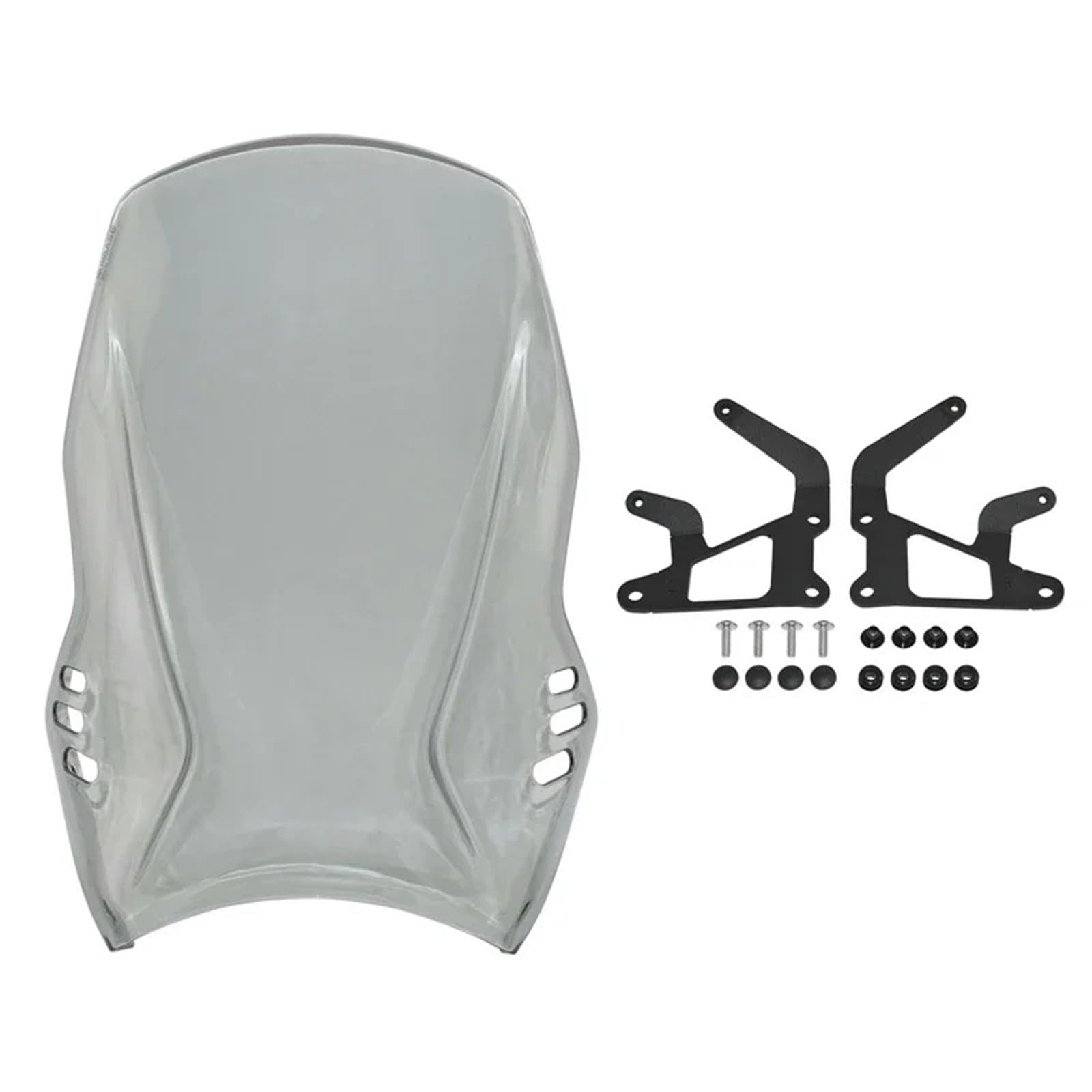 Motorrad Windschild Für XSR900 2022-2024 Windschutzscheibe Windabweiser Schild Schirm Visier Glas Motorrad Windabweiser Spoiler(Smoke Gray) von TWMEU