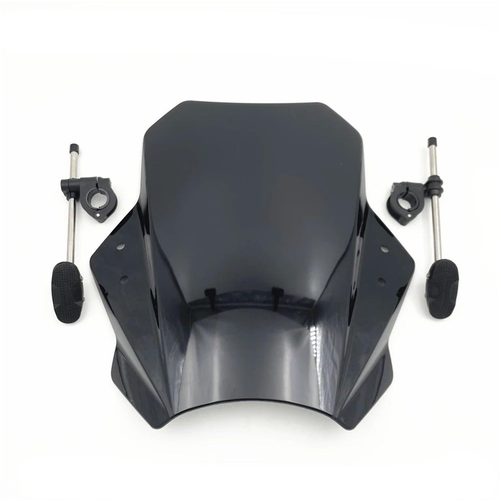 Motorrad Windschild Universal Black Edition Windschutzscheiben-Motorrad-Deflektor Variabler Windschutzscheiben-Spoiler Für Anklemmen Motorrad Windabweiser Spoiler(Black) von TWMEU