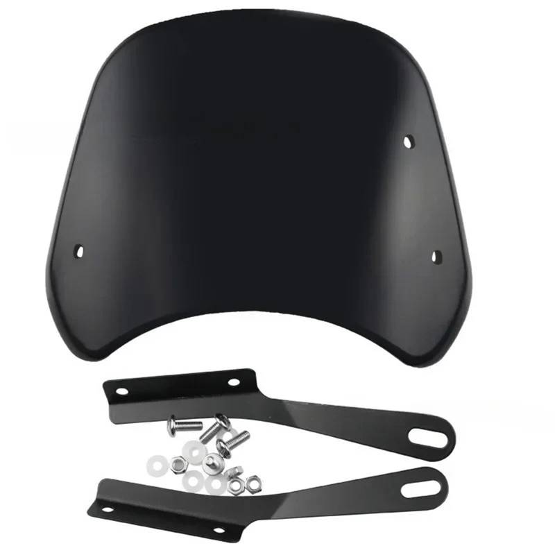 Motorrad Windschild Universelle Motorrad-Windschutzscheiben-Windabweiser-Windschutzscheibenverkleidung Motorrad Windabweiser Spoiler von TWMEU