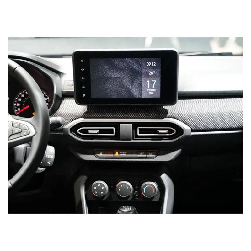 Navigation Displayschutzfolie Für Dacia Für Jogger 8 Zoll Auto Infotainment Radio GPS Navigation Display Schutz Film TPU Screen Protector Gehärtetes Glas Displayschutzfolie von TWMEU