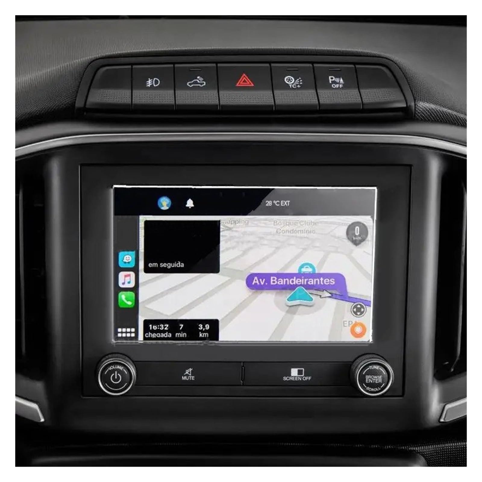 Navigation Displayschutzfolie Für FIAT Für Strada 2021 2022 Gehärtetem Glas Screen Protector Film 7 Zoll Auto Radio GPS Navigation Innen Gehärtetes Glas Displayschutzfolie von TWMEU