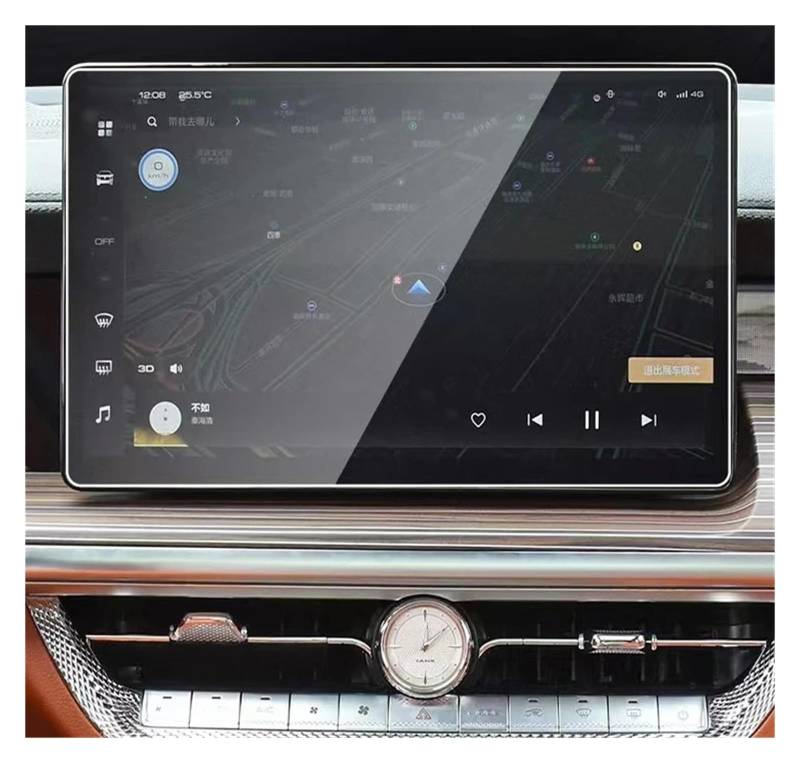 Navigation Displayschutzfolie Für GWM Für Tank 500 2023 2024 Gehärtetes Glas Displayschutzfolie Auto GPS Navigation Center Touch Display Und Tpu Dashboard Gehärtetes Glas Displayschutzfolie(Tempered g von TWMEU