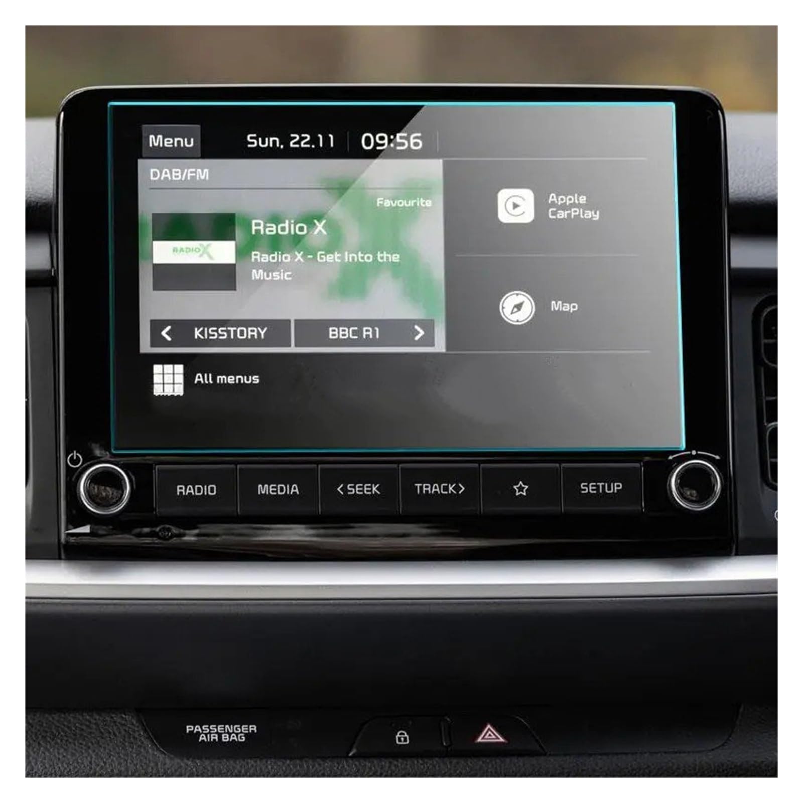 Navigation Displayschutzfolie Für Kia Für Stonic 2021 2022 Gehärtetem Glas Screen Protector 8 Zoll Auto Radio GPS Navigation Infotainment System Film Gehärtetes Glas Displayschutzfolie von TWMEU