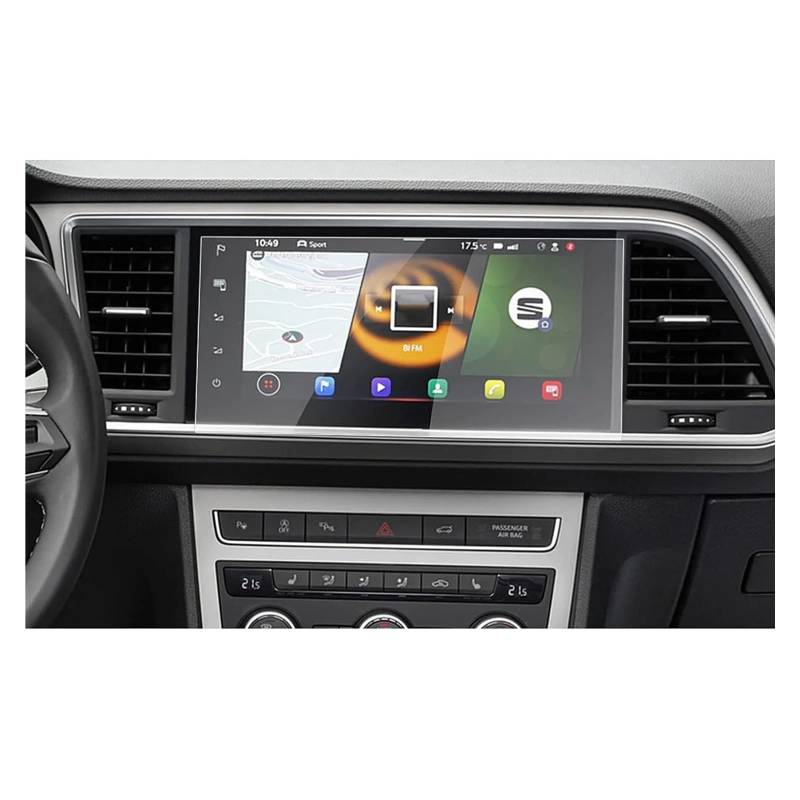 Navigation Displayschutzfolie Für Sitz Für Ateca 2021 2022 2023 9,2 Zoll Auto LCD Navigation Pet Touch Screen Schutz Film Gehärtetes Glas Displayschutzfolie von TWMEU