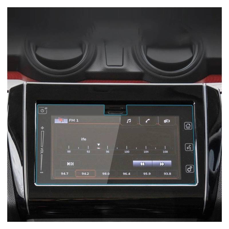 Navigation Displayschutzfolie Für Suzuki Für Swift 2020 Gehärtetem Glas Screen Protector Film Auto GPS Navigation Anti-scrtch Zubehör Gehärtetes Glas Displayschutzfolie von TWMEU