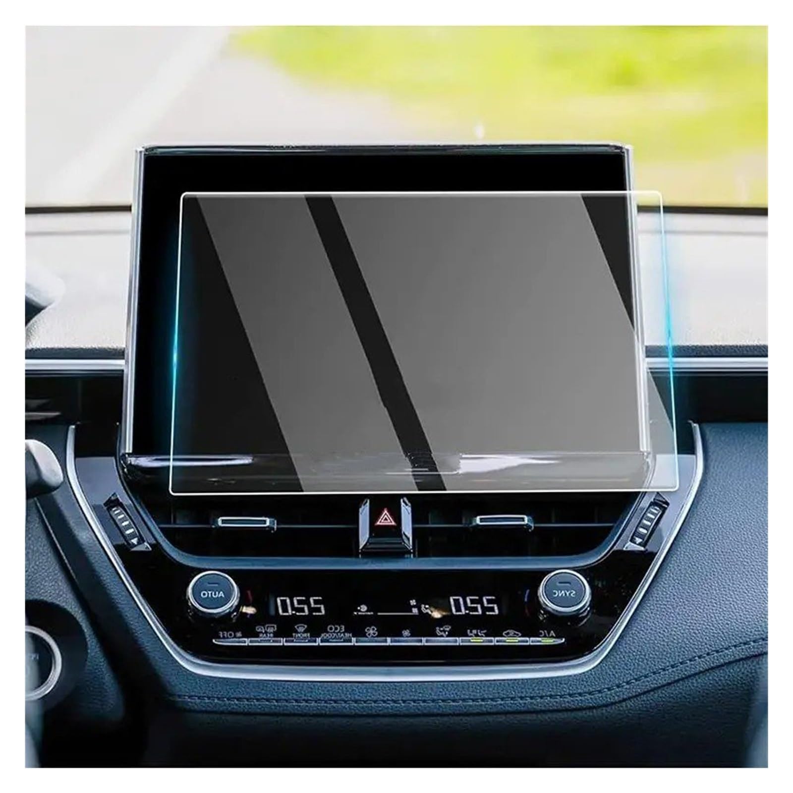 Navigation Displayschutzfolie Für Toyota Für Corolla Für Kreuz 2022 2023 Screen Protector Film 10,5 Zoll Auto GPS Navigation Innen Zubehör Gehärtetes Glas Displayschutzfolie von TWMEU