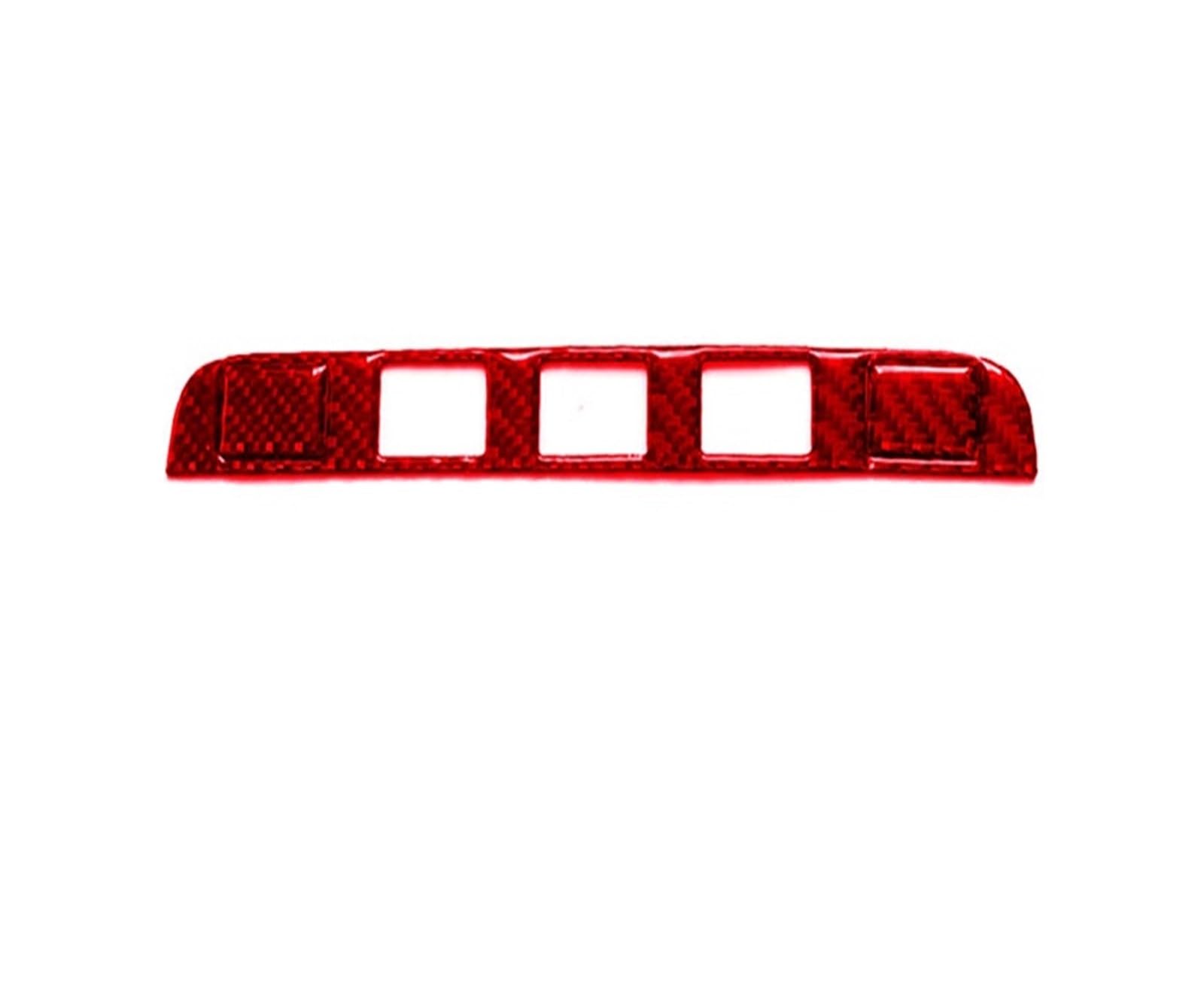 Zentralsteuerung Innere Für Cayenne Sport SUV 2003-2010 Zentrale Navigation Panel Auto Innen Aufkleber Korative Zubehör Nachahmung Carbon Faser Zentral Panel Innere Aufkleber(Red double flash) von TWMEU