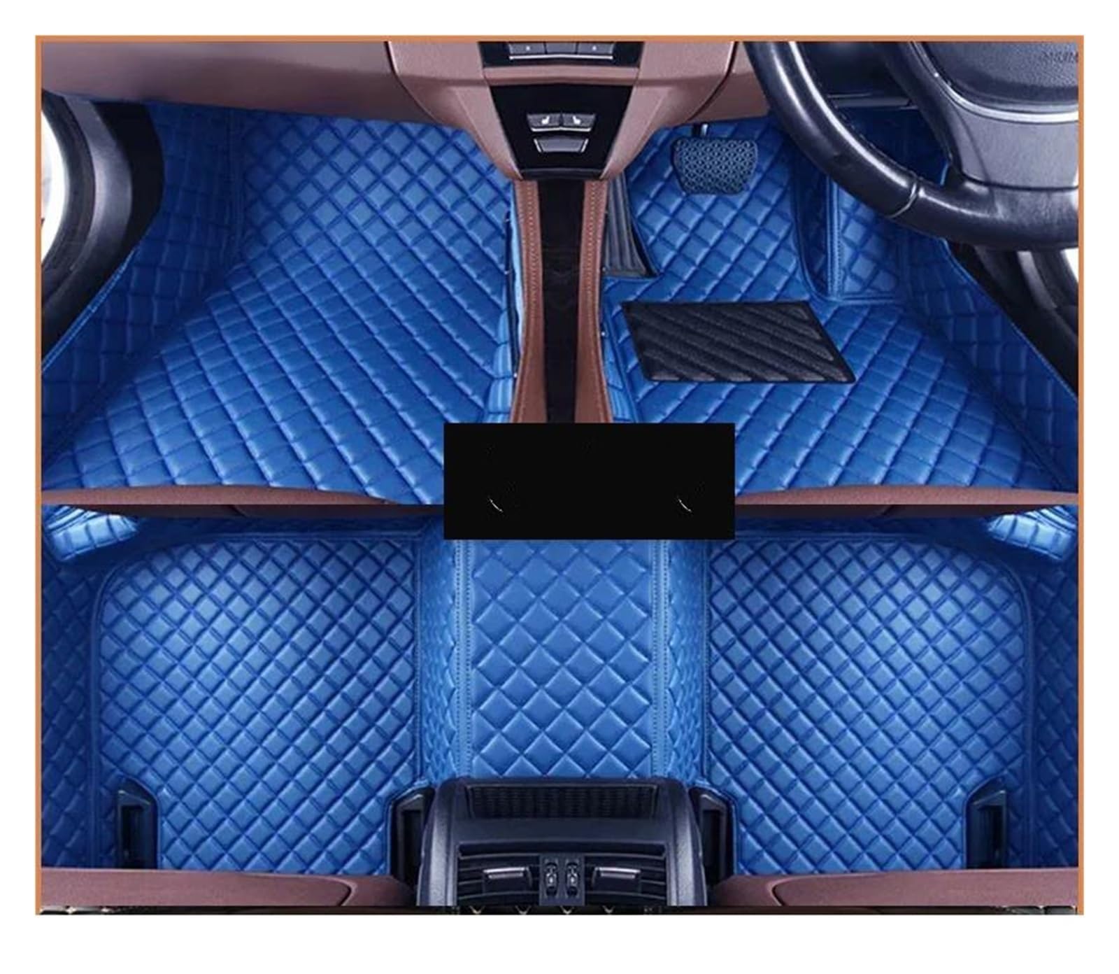 Fußmatten Auto-Fußmatten Für Dacia Für Sandero III DJF 2020 2021 2022 Staubdichte Auto-Fußmatten Bodentapeten Carro Autozubehör Innenausstattung Antirutschmatte Auto(RHD BLUE) von TWOMEM