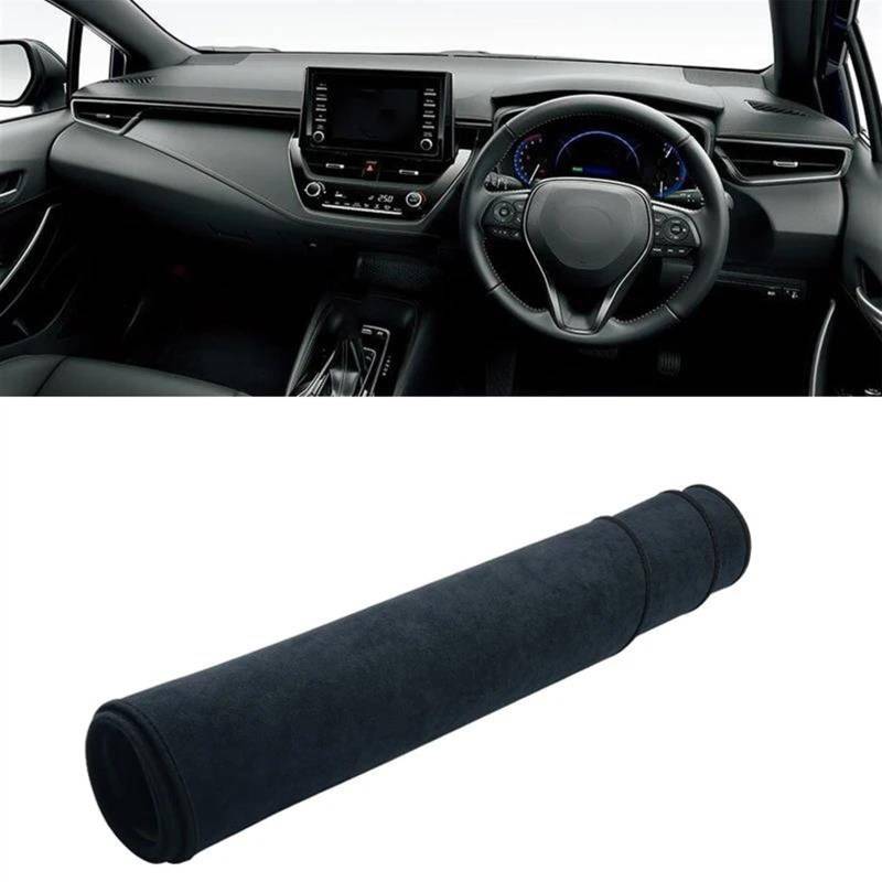 Armaturenbrettabdeckung Dash Mat Teppich Für Toyota Für Corolla E210 2019 2020 2021 2022 2023 2024 Für Hybrid Auto Dashboard Abdeckung Dash Matte Sonnenschutz Pad(B RHD Black) von TWTUSE