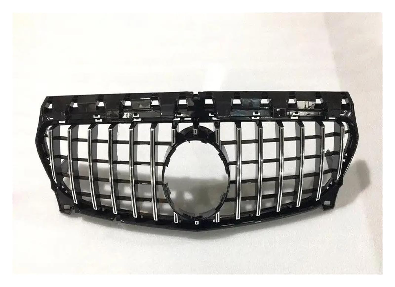 Front Kühlergrille Für Benz Für CLA C117 W117 220 260 180 200 2013 2014 2015 2016 2017 2018 2019 Für GT Diamond Middle Front Grille Stoßstangengrill Kühlergitter(Silvery) von TWTUSE