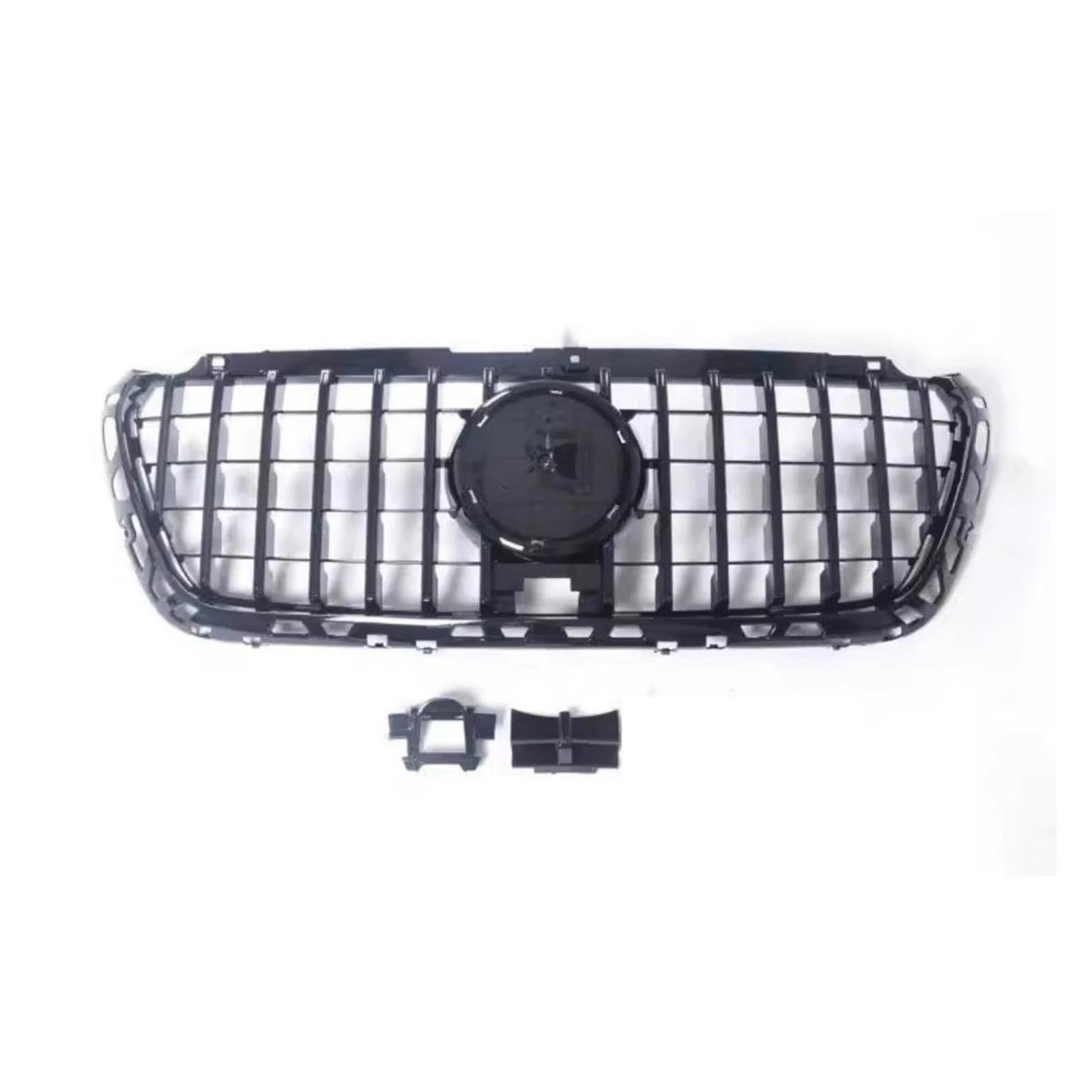 Front Kühlergrille Für Benz W907 2018 2019 2020 2021 2022 Grill Maske Grid Kühlergrill Front Stoßstange Net Montage Kühlergitter(Balck) von TWTUSE