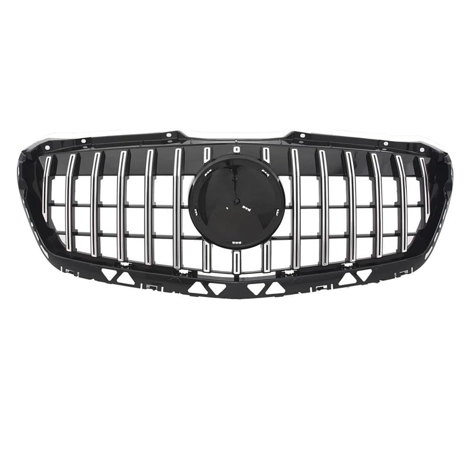 Front Kühlergrille Für GTR Style Frontstoßstangengrillhaube Für Sprinter 1500 2500 3500 Für W906 2009-2010 2011 2012 2013 2014 2015 2016 2017 2018 Silber Schwarz Kühlergitter(2013-2018 Silver) von TWTUSE