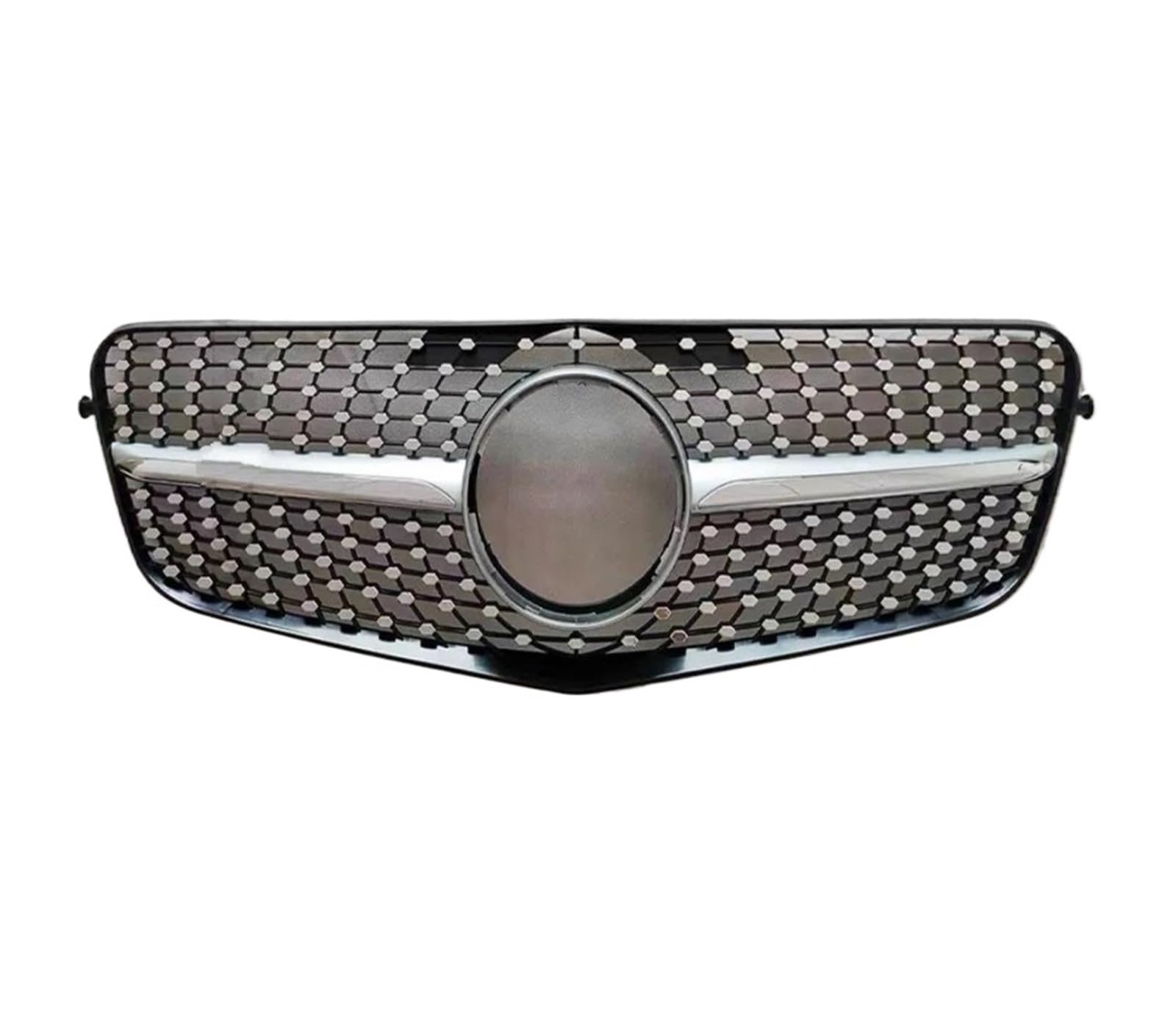 Front Kühlergrille Kühlergrill-Bodykit Für Fronteinlassgitter Für Benz E-Klasse W212 2009–2010 2011 2012 2013 2014 2015 GT Diamond Styling Grill Tuning-Zubehör Kühlergitter(09-12 Diamond Silver) von TWTUSE