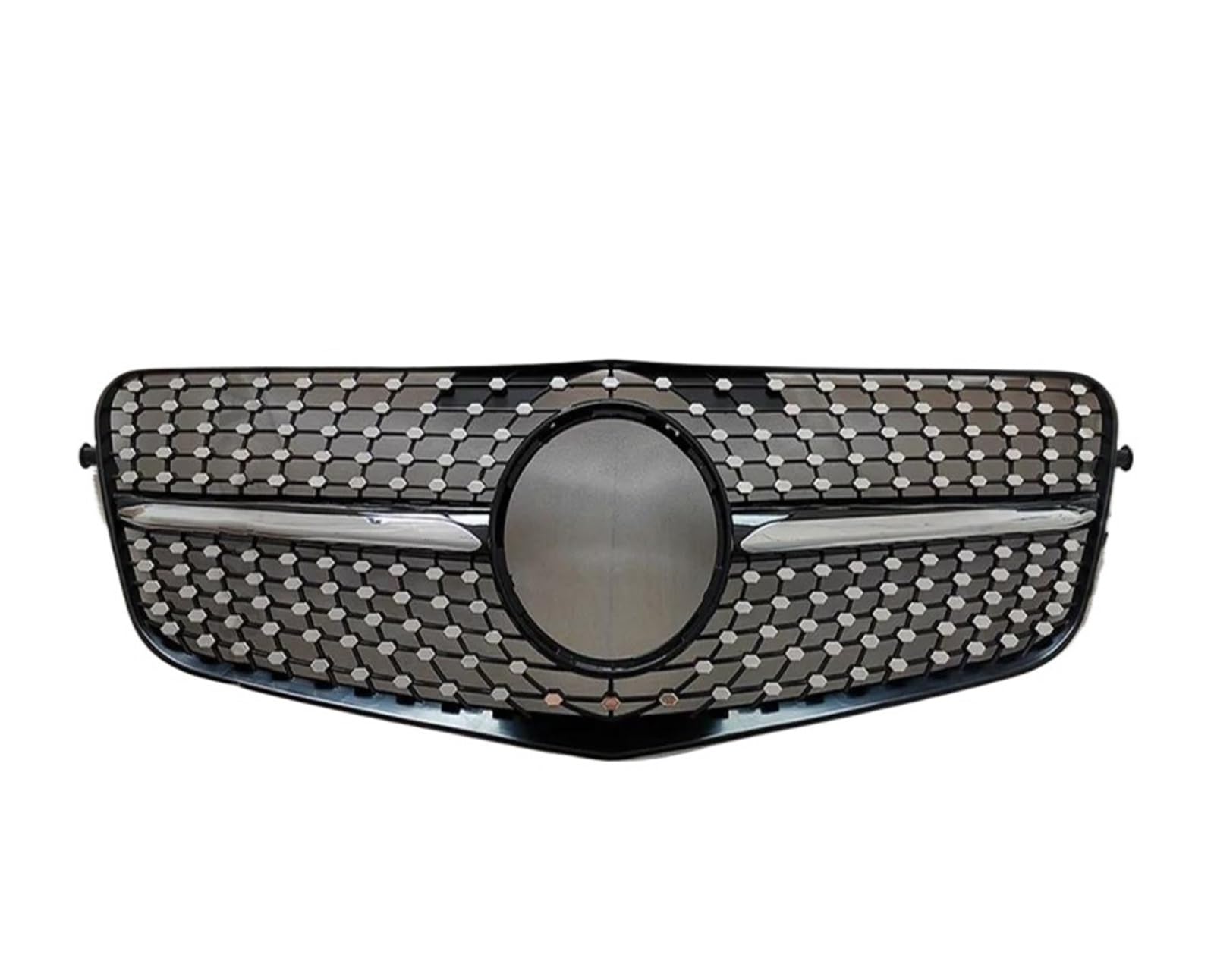 Front Kühlergrille Kühlergrill-Bodykit Für Fronteinlassgitter Für Benz E-Klasse W212 2009–2010 2011 2012 2013 2014 2015 GT Diamond Styling Grill Tuning-Zubehör Kühlergitter(09-12 Diamond Black) von TWTUSE