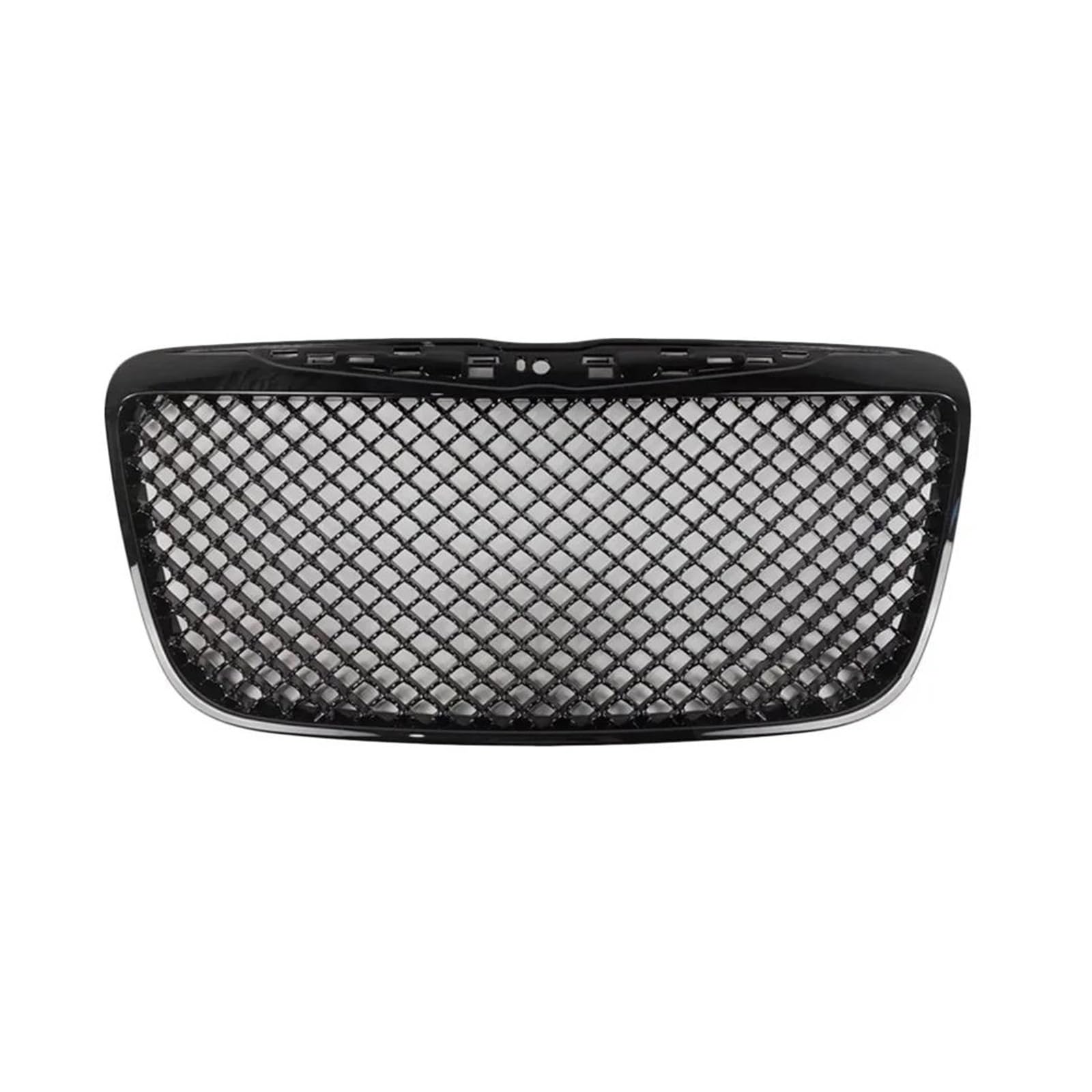 Front Kühlergrille Mesh Style Auto Frontstoßstangengrill Front Upper Mesh Grill Grille Racing Grills Für Chrysler 300 300C 2011 2012 2013 2014 Schwarz Glänzend Kühlergitter von TWTUSE