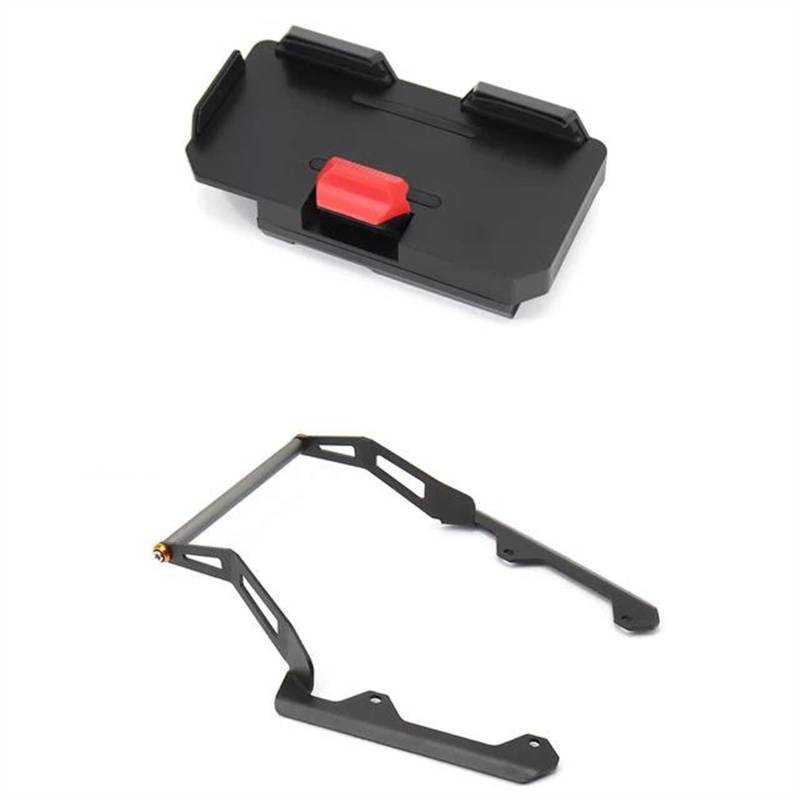 Motorrad GPS Navigation Halter 12mm/22mm Motorrad GPS Navigation Halterung Drahtlose Lade Unterstützung Für Aprilia Für SR Für GT200 GT 200 2022 2023(Set - 12MM) von TWTUSE