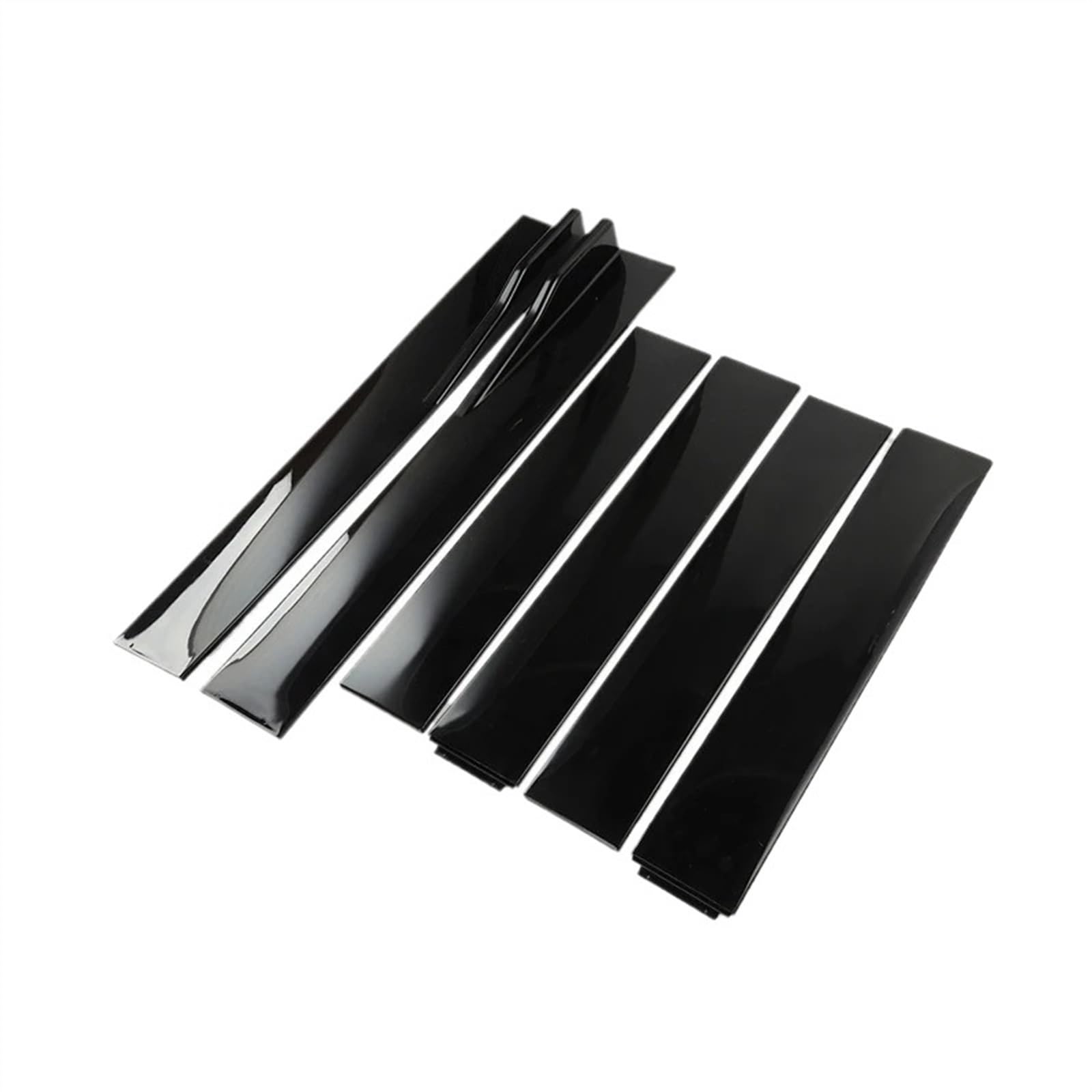 Winglet Diffuser 2/2,2 M Auto Seitenschweller Verlängerung Schweller Lippe Stoßstange Für Ford Für Mustang Für Focus RS ST Für Fiesta Für Mondeo Auto Seitenschürze(2m Bright Black) von TWTUSE