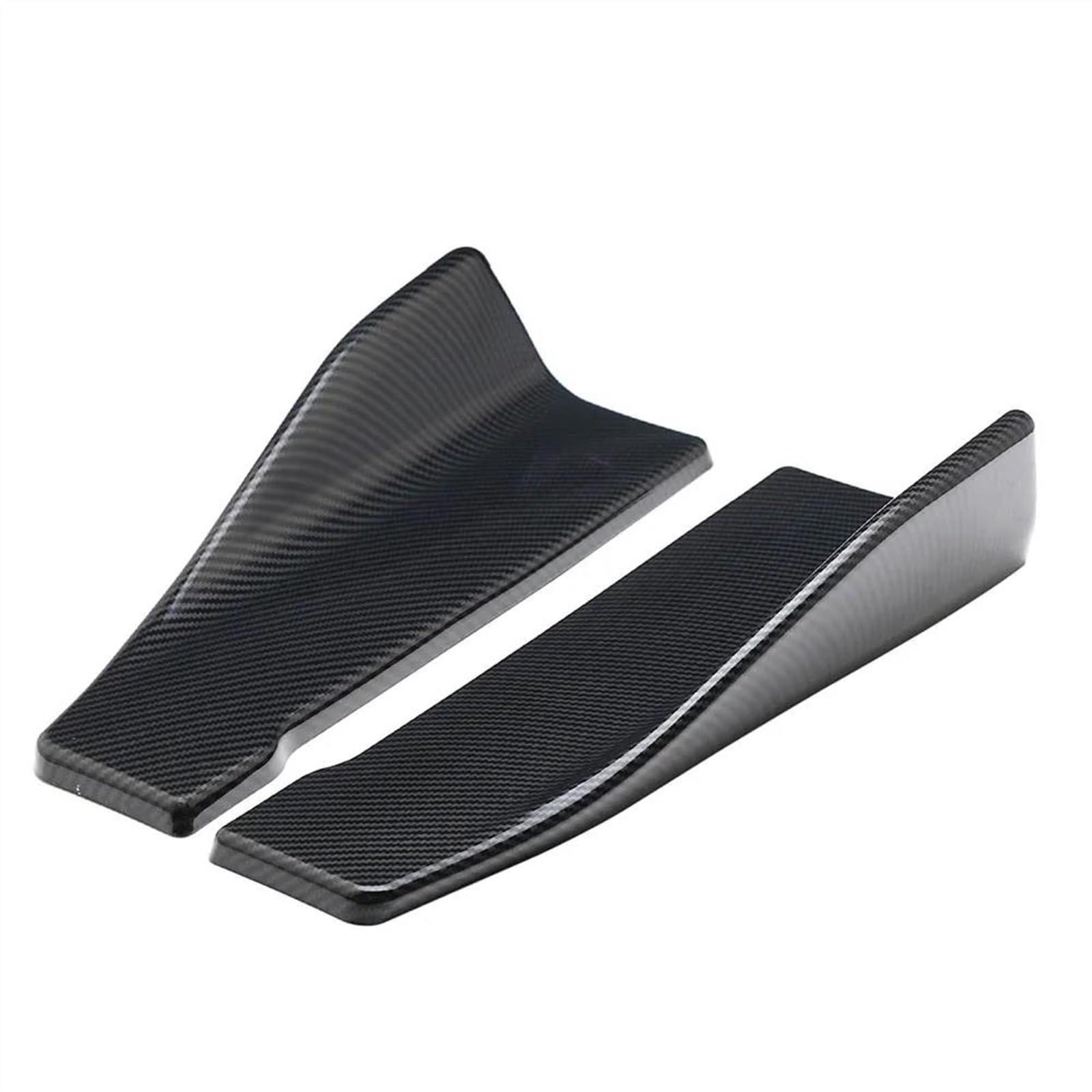 Winglet Diffuser Seitenschwellerverlängerung Für Dodge Für Charger Für SRT Für Scat Für Pack 2015-2019, 35 cm, Heckstoßstangensplitter, Body Kit-Schutz Auto Seitenschürze(Carbon Look) von TWTUSE