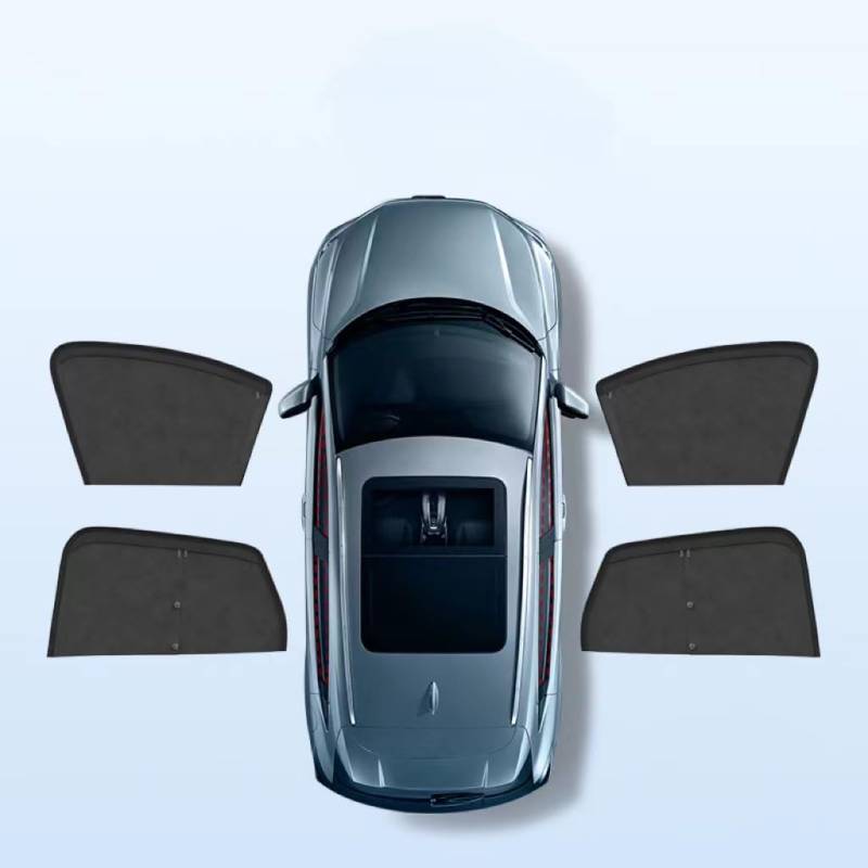 Auto Seitenscheibe Sonnenschutz Sonnenschirme für VW Gran Santana 2015-2021, Doppellagig Magnetisch Auto Sonnenblende Zubehör,4 PCS Side windows von TXQDQSC