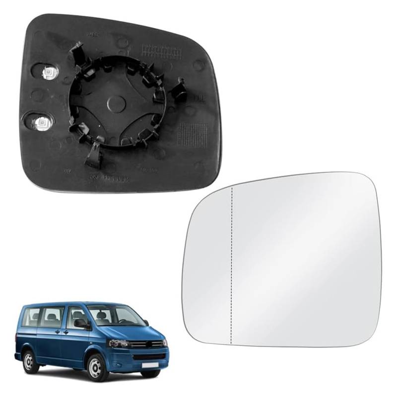 auto Spiegelglas für VW Transporter T5 2003-2009 Caddy 2004-2015, Spiegelglas Fahrerseite Ersatzspiegelglas Türspiegelglas Außenspiegel Autozubehör,A-Left von TXQDQSC