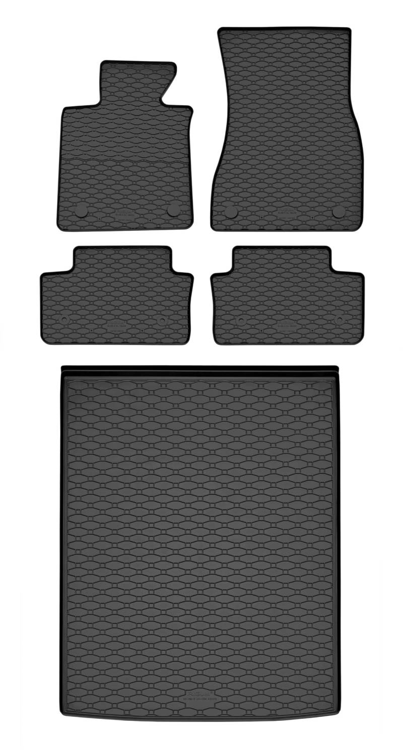 TXTrade Gummifußmatten und Kofferraumwanne passend für 5 Limousine ab 2024 von TXTrade