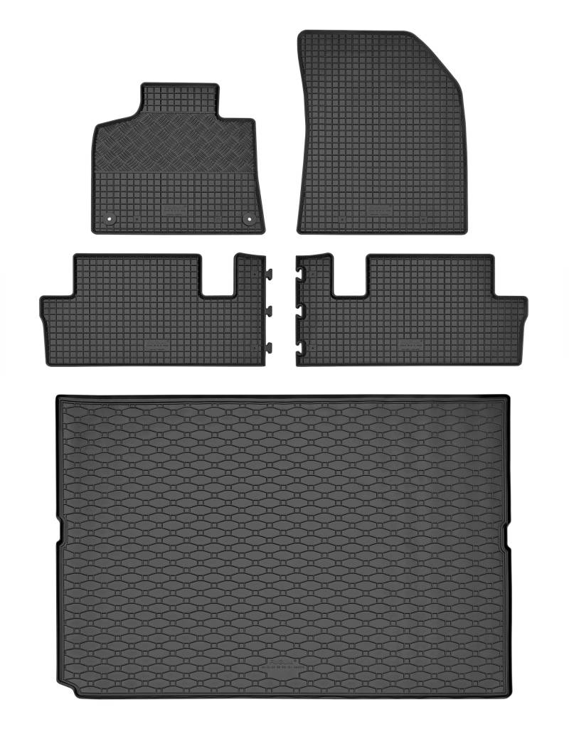 TXTrade Gummifußmatten und Kofferraumwanne passend für C4 Grand Picasso ab 2013 von TXTrade