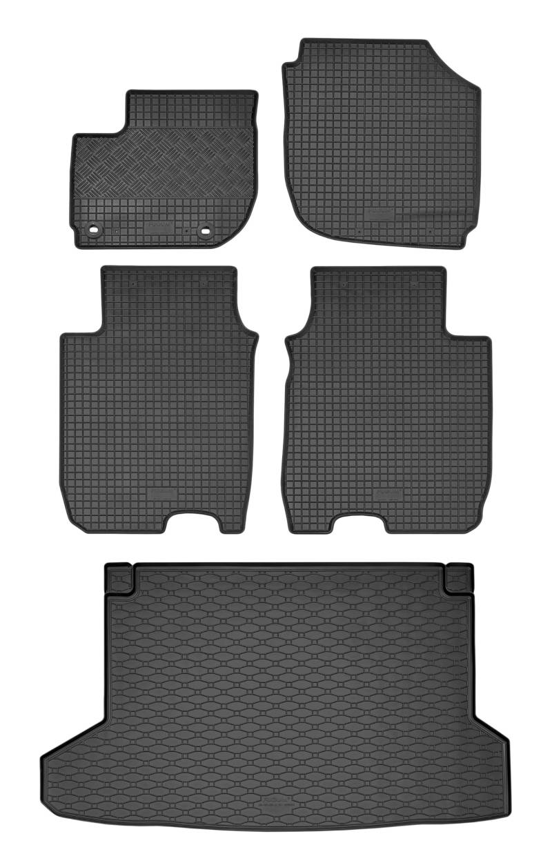 TXTrade Gummifußmatten und Kofferraumwanne passend für HR-V ab 2015 von TXTrade