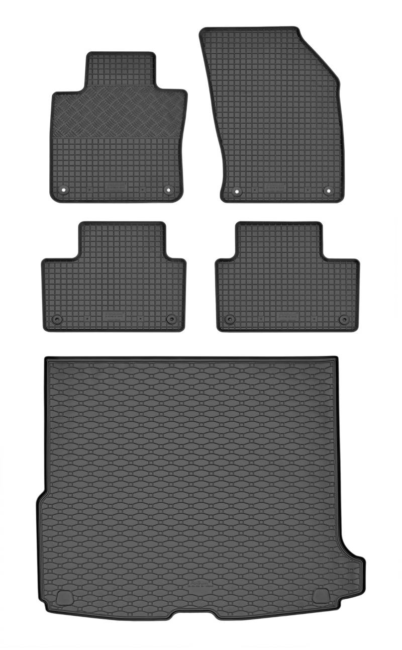 TXTrade Gummifußmatten und Kofferraumwanne passend für V60 / V60 Recharge ab 2018 von TXTrade