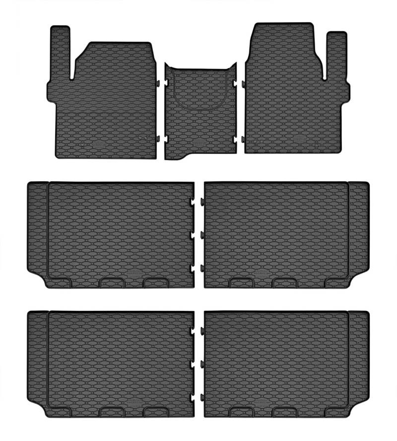 TXTrade Gummimatten geeignet für Custom ab 2024 | 8/9 Sitze von TXTrade