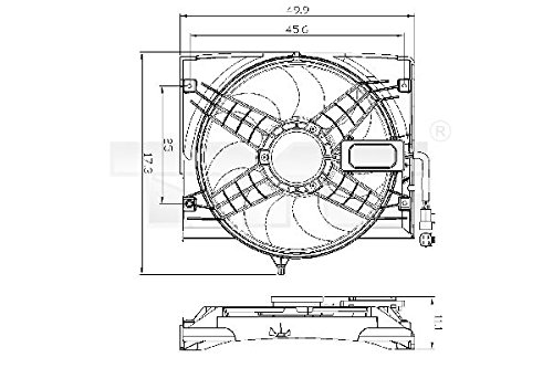 TYC Lüfter, Motorkühlung 803-0011 von TYC