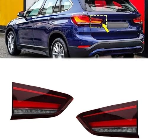 Auto Rücklicht Komplettsets für BMW X1 E84 F49 F48 2020 2021 Schlussleuchte Montage Hintere Bremsleuchte Äußeres Rücklicht Zubehör,1 pair von TYJH