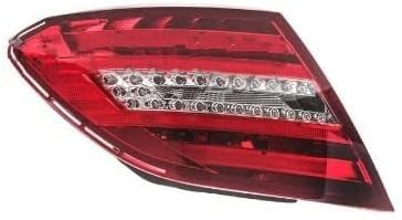 TYJH Auto Rücklicht Komplettsets für Benz W204 C180 C200 C220 C260 C280 C300 2011-2014 Schlussleuchte Montage Hintere Bremsleuchte Äußeres Rücklicht Zubehör,Left von TYJH