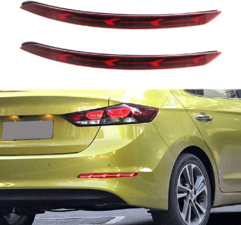 TYJH Auto Rücklicht Komplettsets für Hyundai Elantra 2016-2019 Schlussleuchte Montage Hintere Bremsleuchte Äußeres Rücklicht Zubehör von TYJH