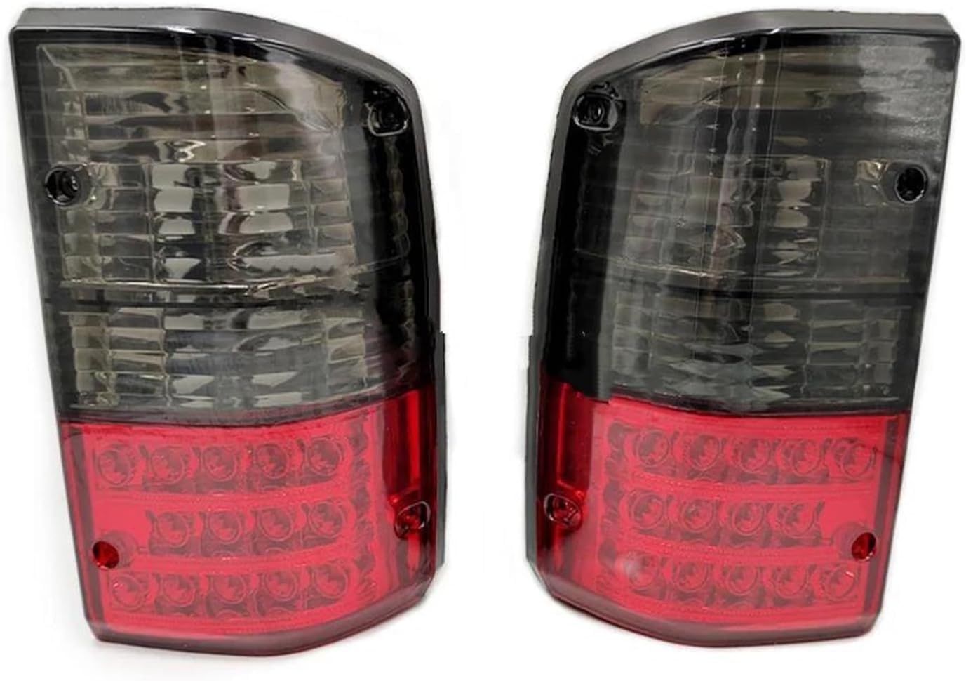 TYJH Auto Rücklicht Komplettsets für Nissan Patrol GQ Y60 GR 1987-1997 Schlussleuchte Montage Hintere Bremsleuchte Äußeres Rücklicht Zubehör,B-Red Black von TYJH