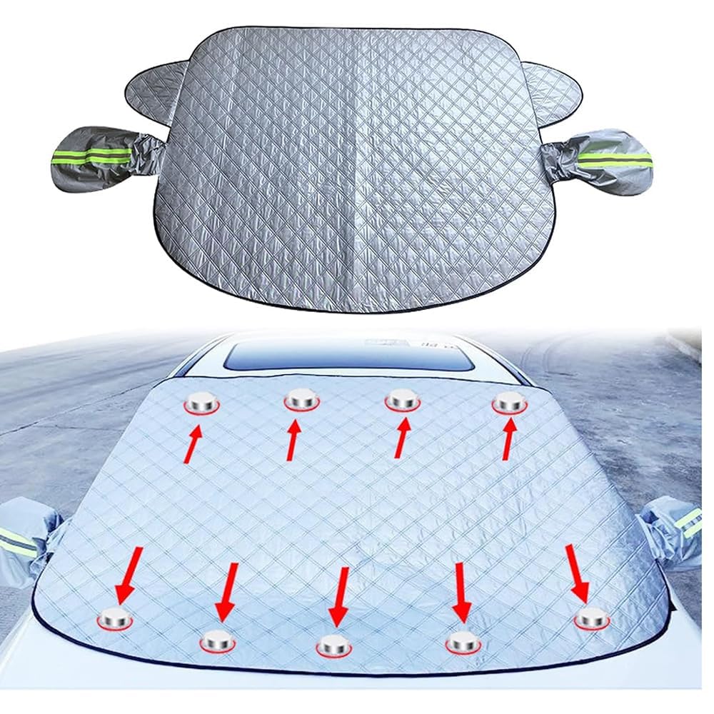 Scheibenabdeckung Auto, für Audi A4 B8 Avant/Kombi 2008-2015 Abdeckung Windschutzscheibe Frostschutzmatte Auto Windschutzscheibenabdeckung,148 * 116 von TYREEDE