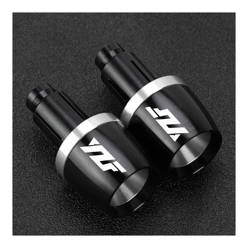 TYUHNLSBN Griffenden Endkappen Motorrad Für YAM&AHA YZF R1 YZF R6 YZF R125 YZFR15 R25 YZF R3 22mm Motorrad Lenker Griffe Griff Bar Kappe Endet Stecker Slider von TYUHNLSBN